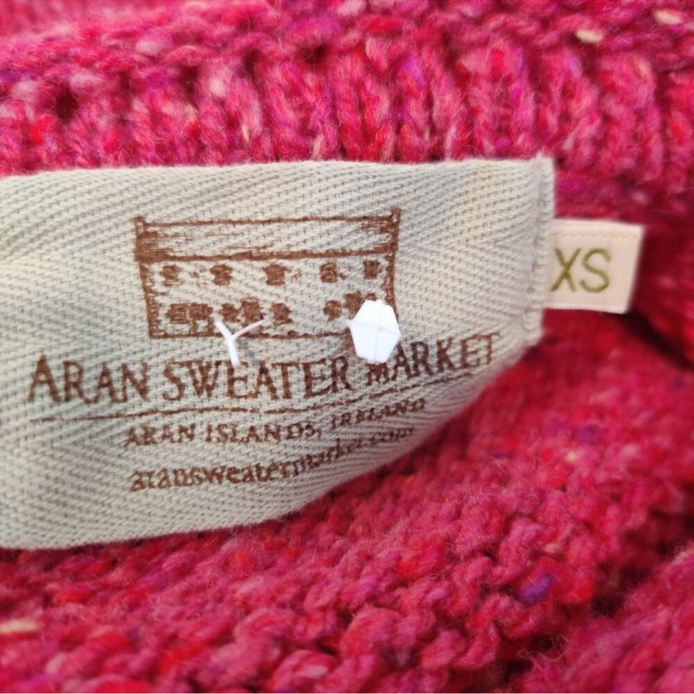 Relaxed Crewneck Sweater in Deep Berry Pink - Picture 7 of 11